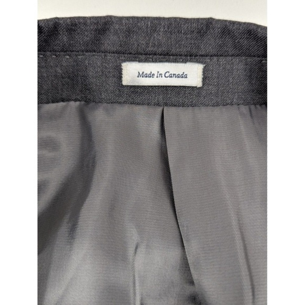 Peter Millar Gray Wool Blazer Size 48R Sport Coat Jacket Mens 2‎ Button - Picture 8 of 16